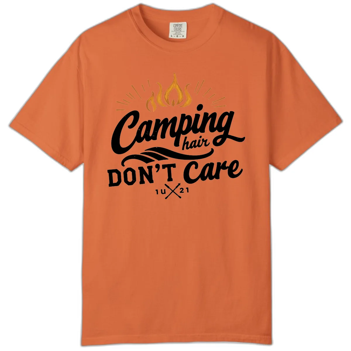 Camping Hair Don't Care Comfort Color in Burnt Orange