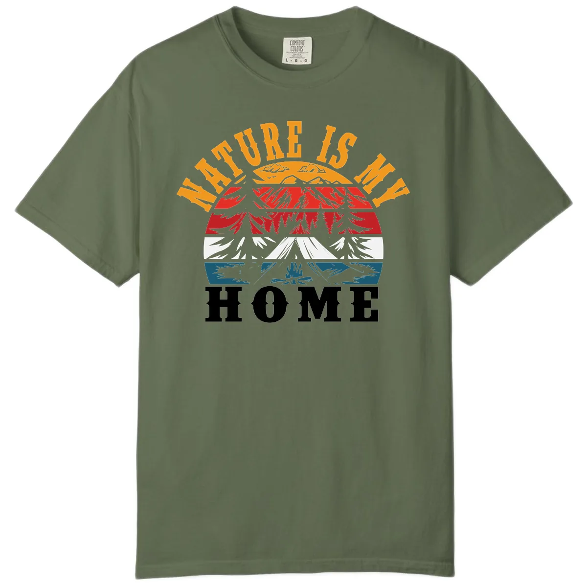 Nature Is Home Mountain Wilderness Comfort Color in Sage