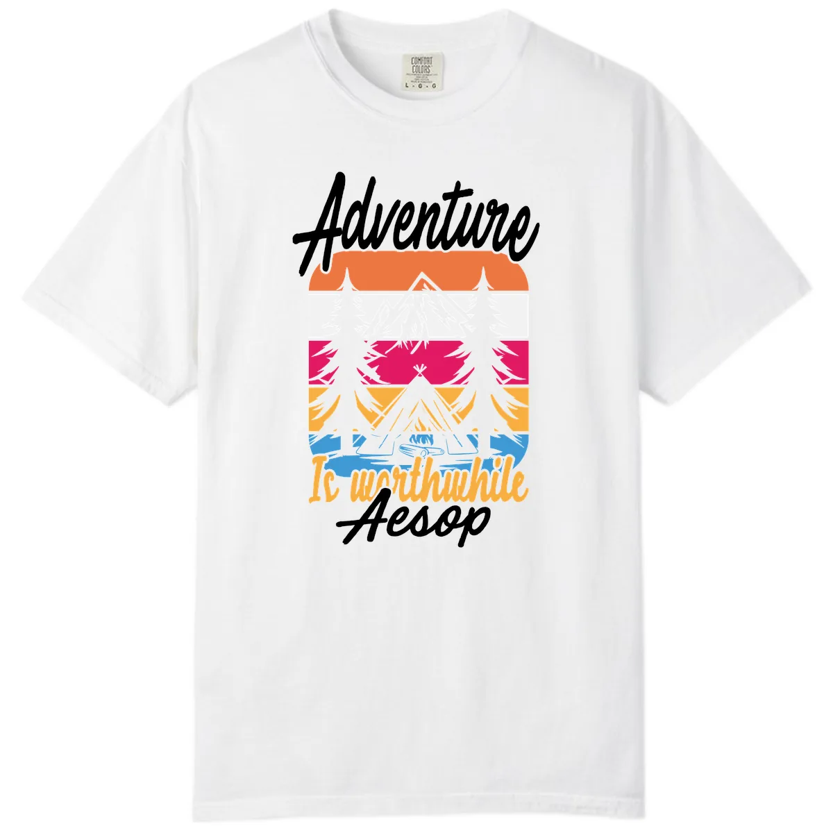 Adventure Is Worthwhile Aesop Comfort Color in White