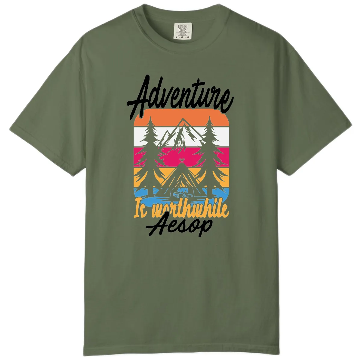 Adventure Is Worthwhile Aesop Comfort Color in Sage