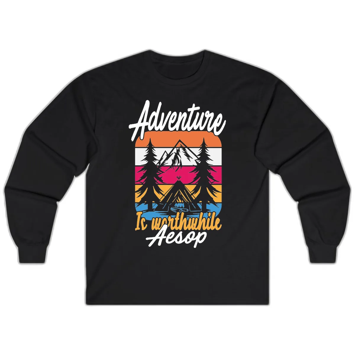 Adventure Is Worthwhile Aesop Long Sleeve in Black