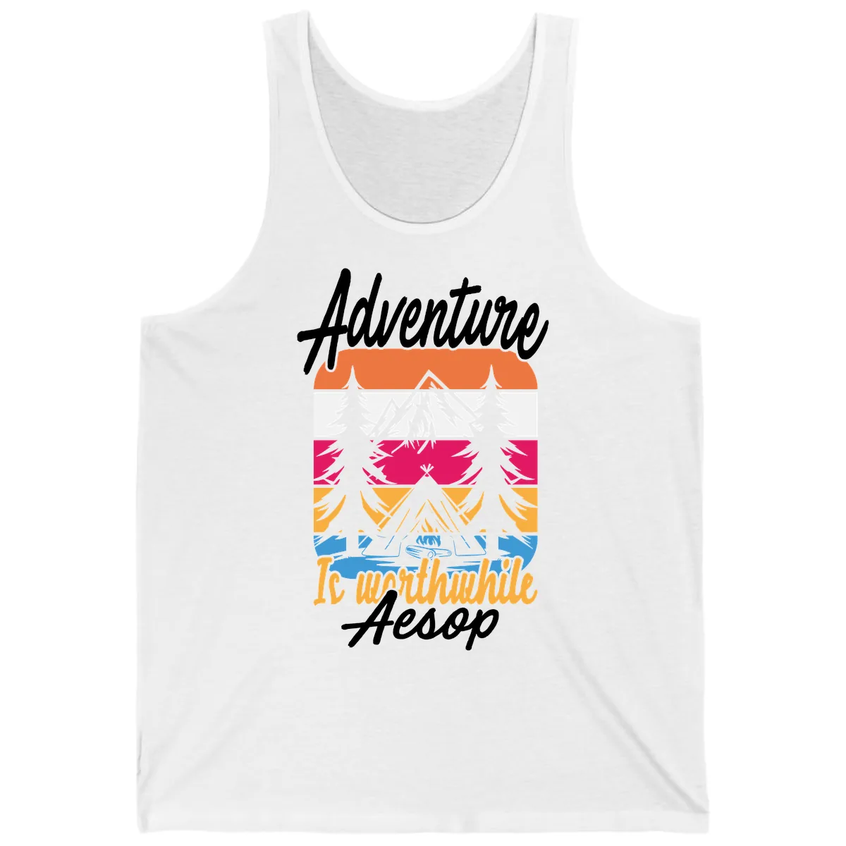 Adventure Is Worthwhile Aesop Tank in White