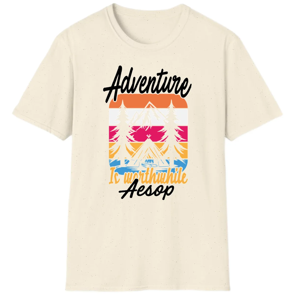 Adventure Is Worthwhile Aesop T-Shirt in Natural