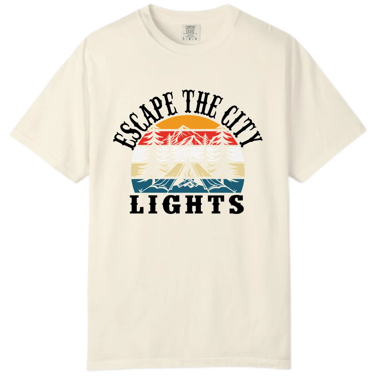 Respect The Campfire Lights Comfort Color in Ivory