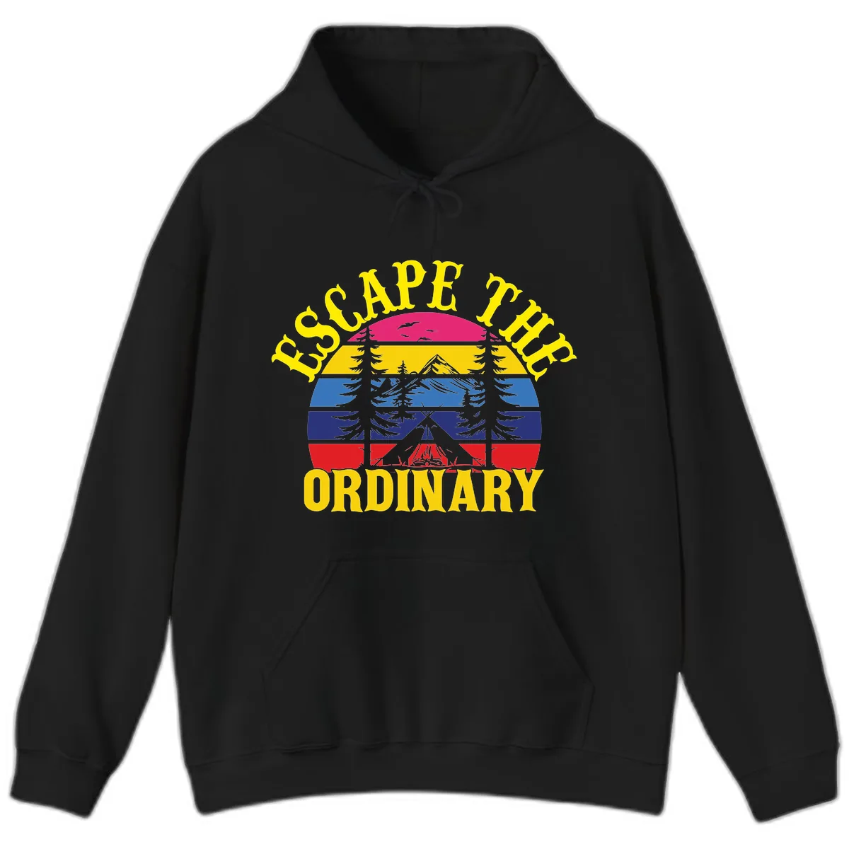 Safe Thru Ordinary Hoodie in Black