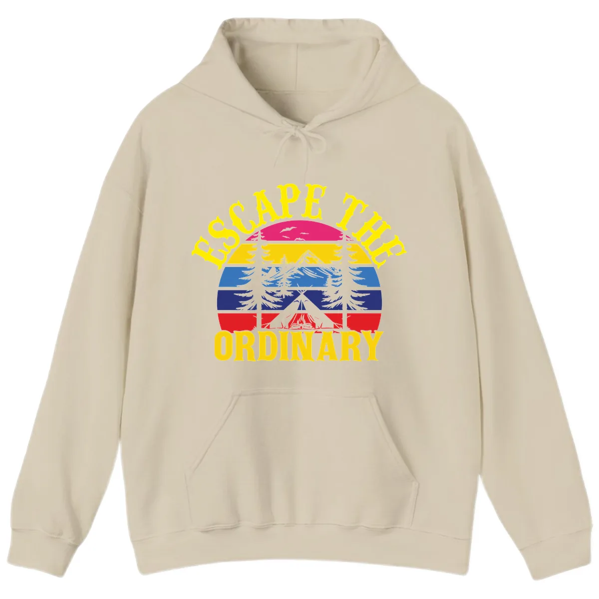 Safe Thru Ordinary Hoodie in Sand
