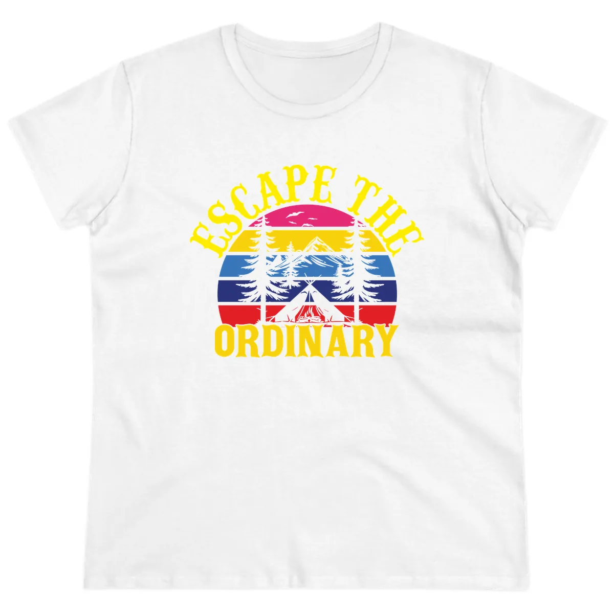 Safe Thru Ordinary Ladies Tee in White