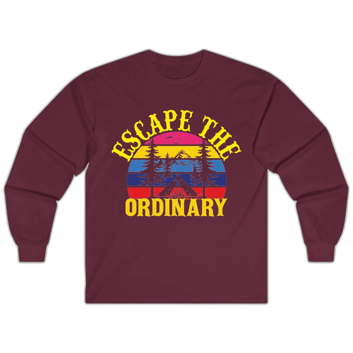 Safe Thru Ordinary Long Sleeve in Maroon
