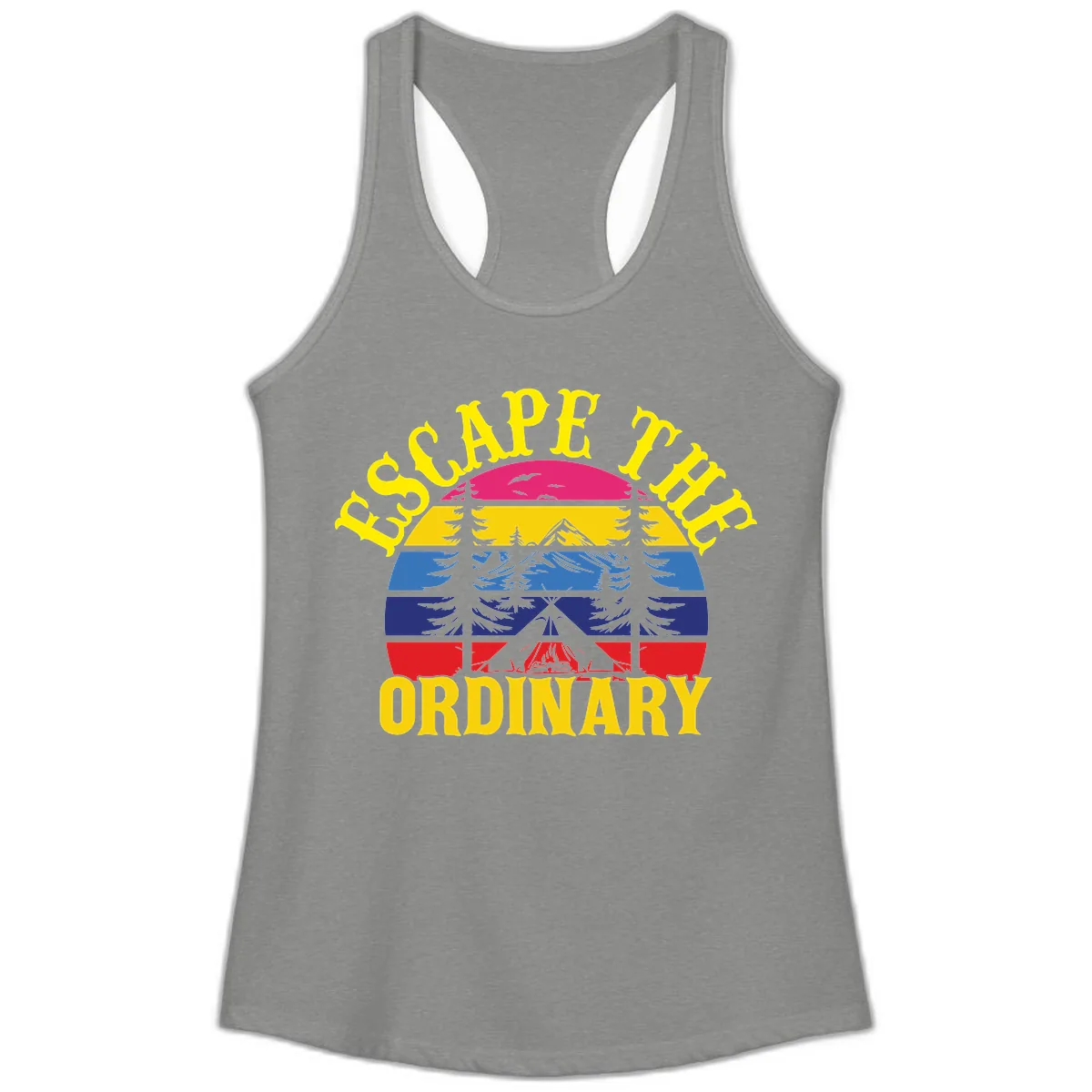 Safe Thru Ordinary Ladies Tank in Heather Grey