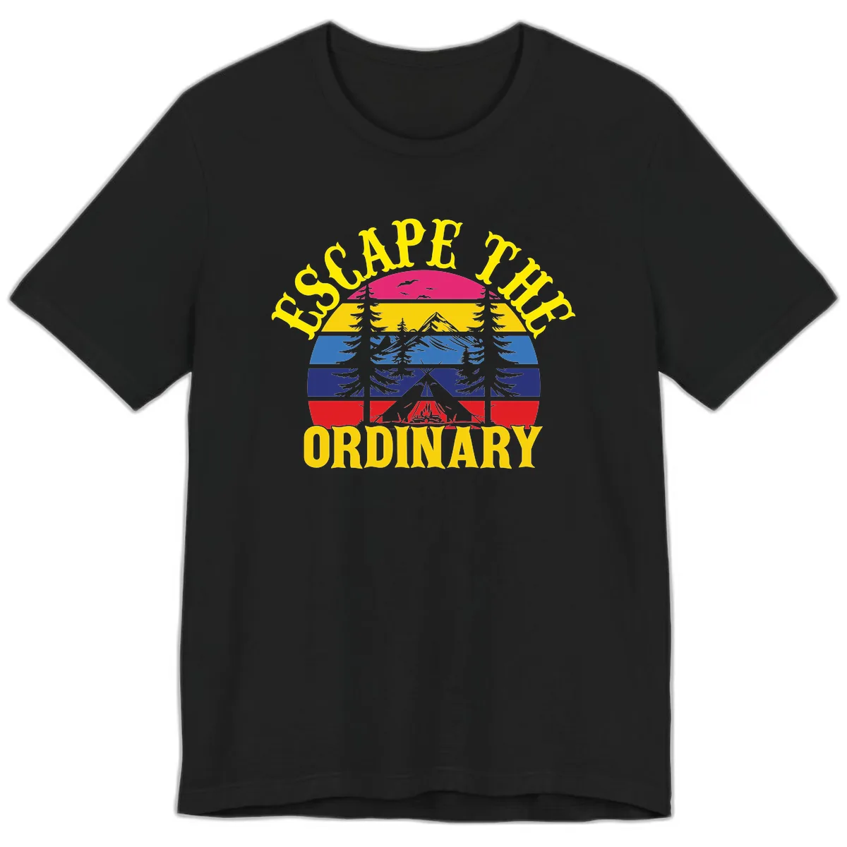 Safe Thru Ordinary Premium T-Shirt in Black