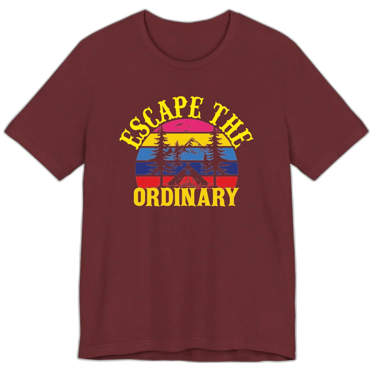 Safe Thru Ordinary Premium T-Shirt in Heather Cardinal