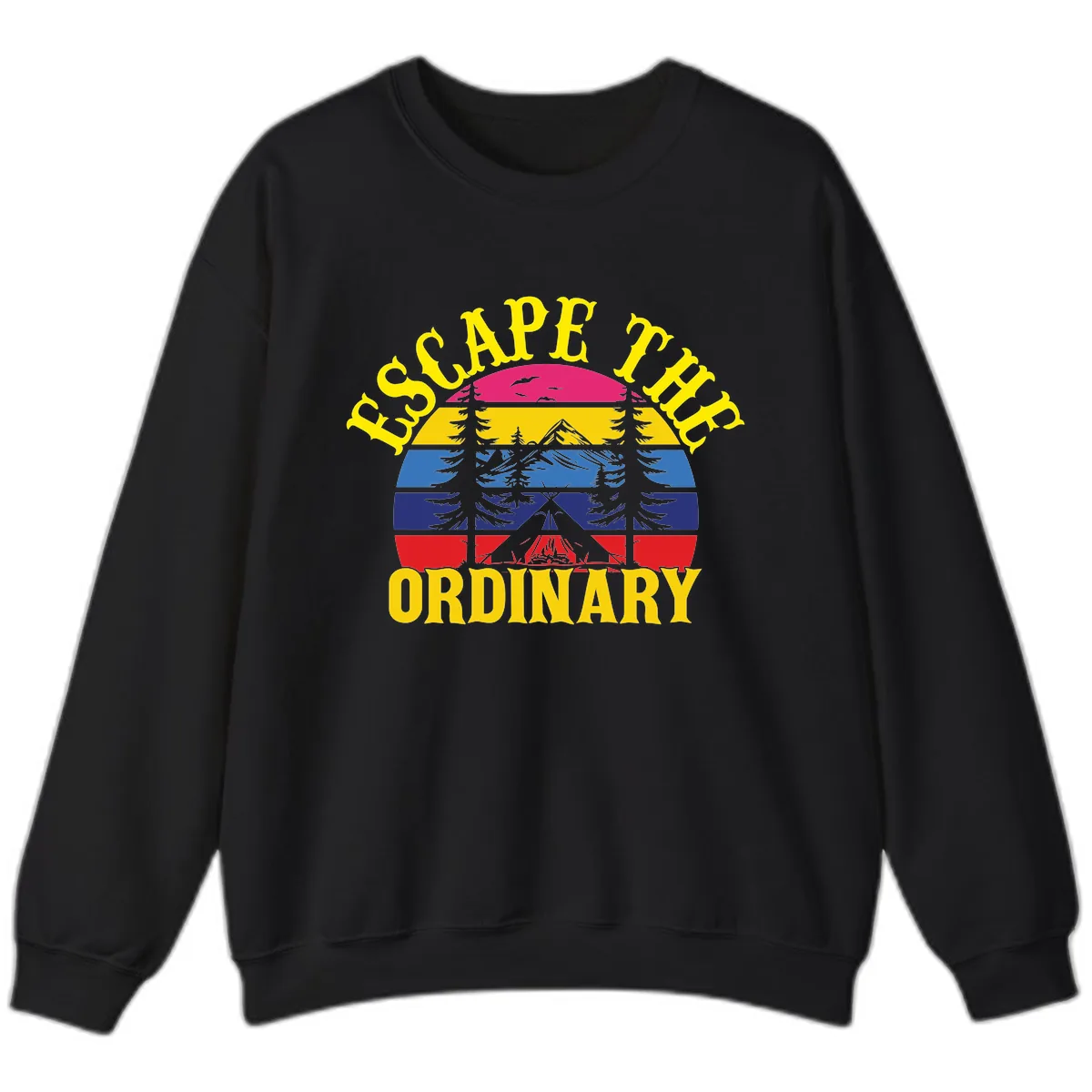 Safe Thru Ordinary Sweatshirt in Black