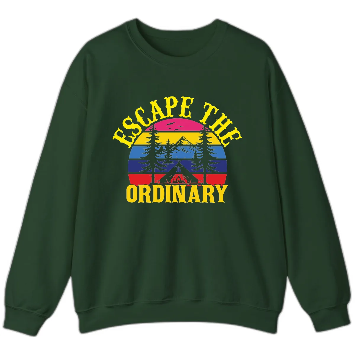 Safe Thru Ordinary Sweatshirt in Forest Green