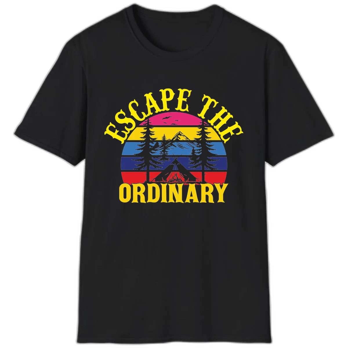 Safe Thru Ordinary T-Shirt in Black