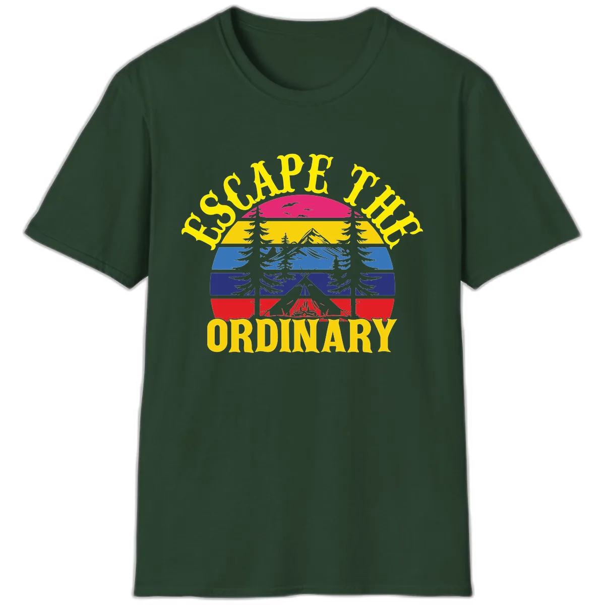 Safe Thru Ordinary T-Shirt in Forest Green