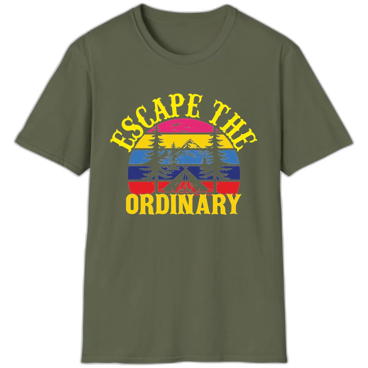 Safe Thru Ordinary T-Shirt in Military Green