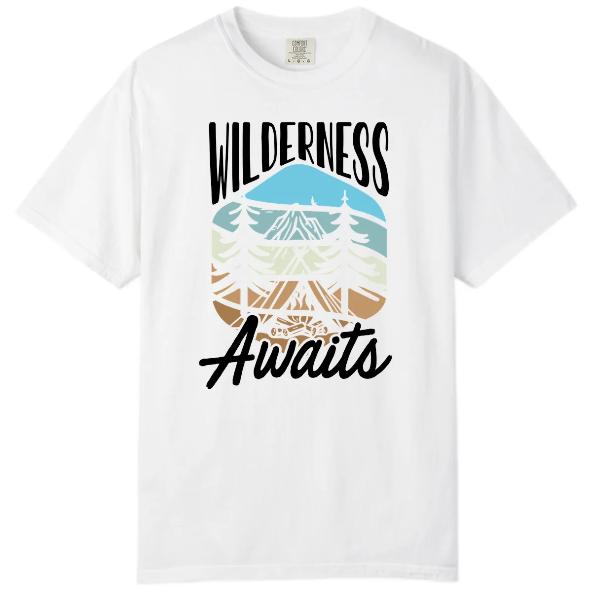 Wilderness Awaits Layered Nature Comfort Color in White