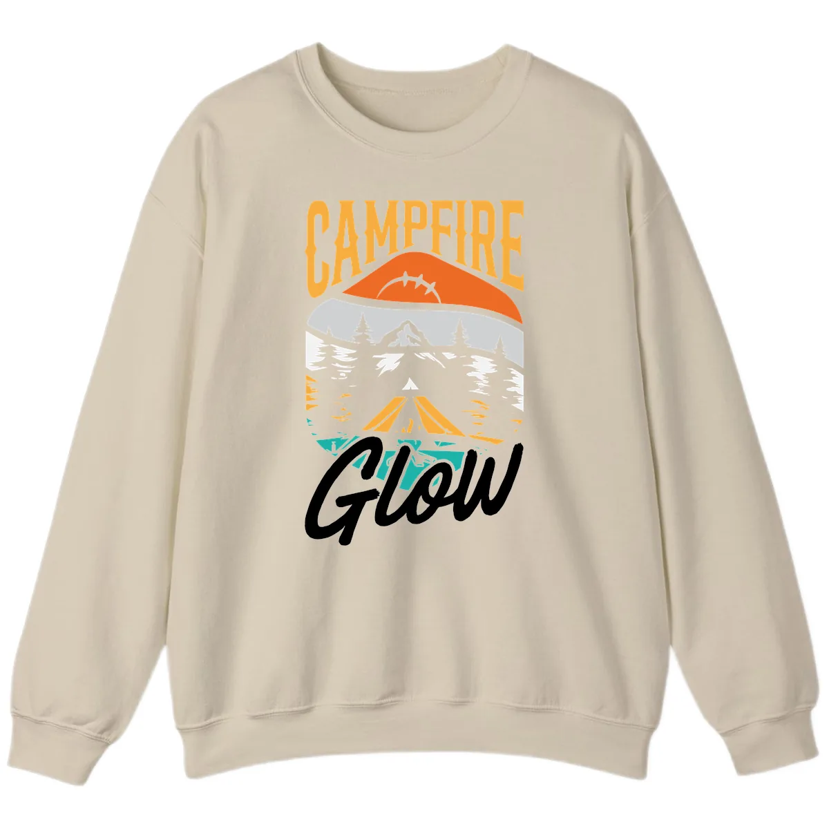 Campfire Glow Mountain Escape Sweatshirt in Sand
