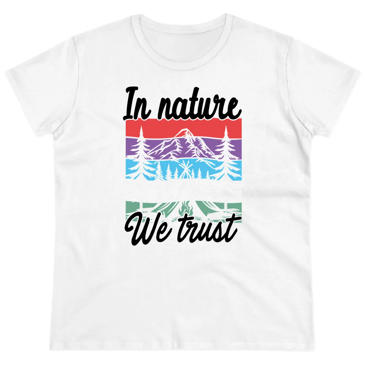 In Nature We Trust Ladies Tee in White