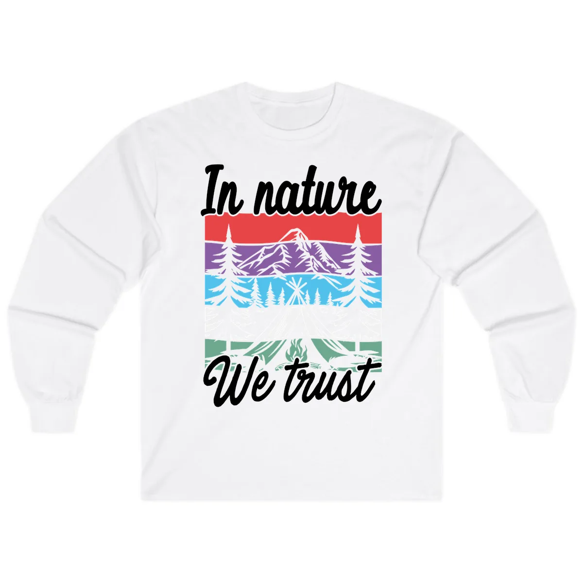 In Nature We Trust Long Sleeve in White