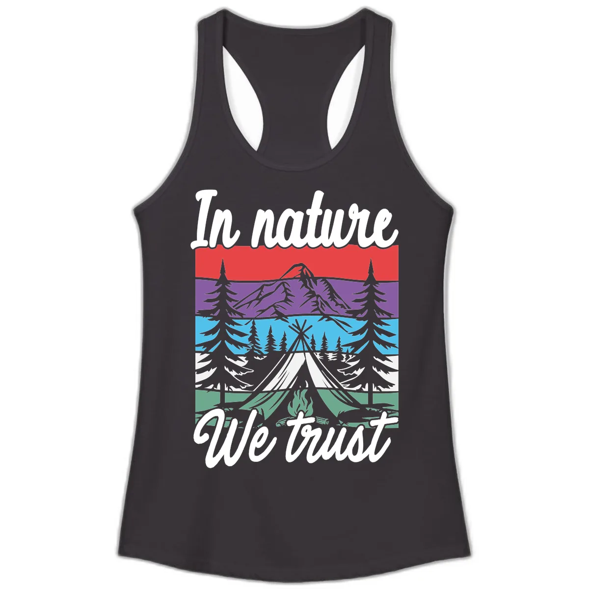 In Nature We Trust Ladies Tank in Black