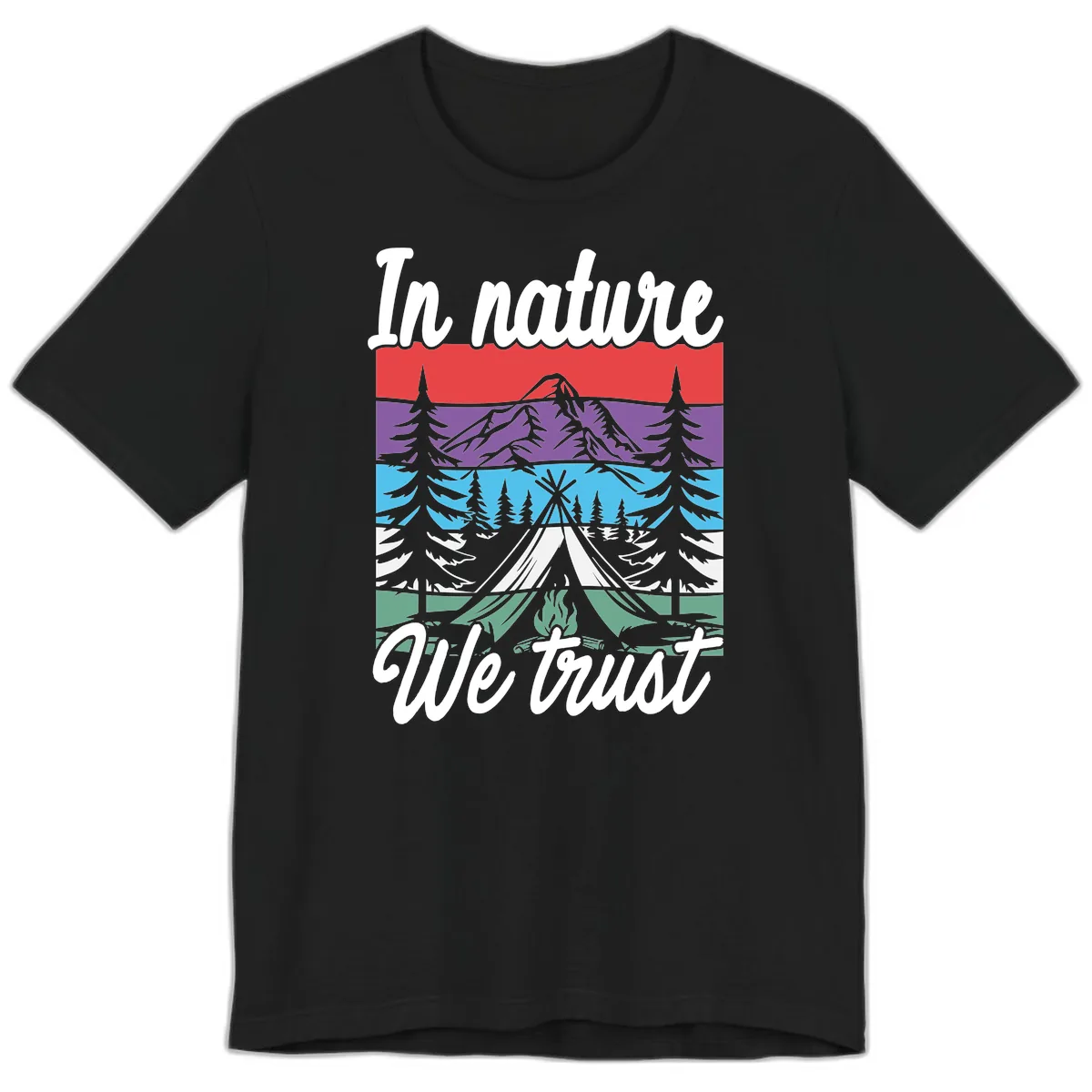 In Nature We Trust Premium T-Shirt in Black