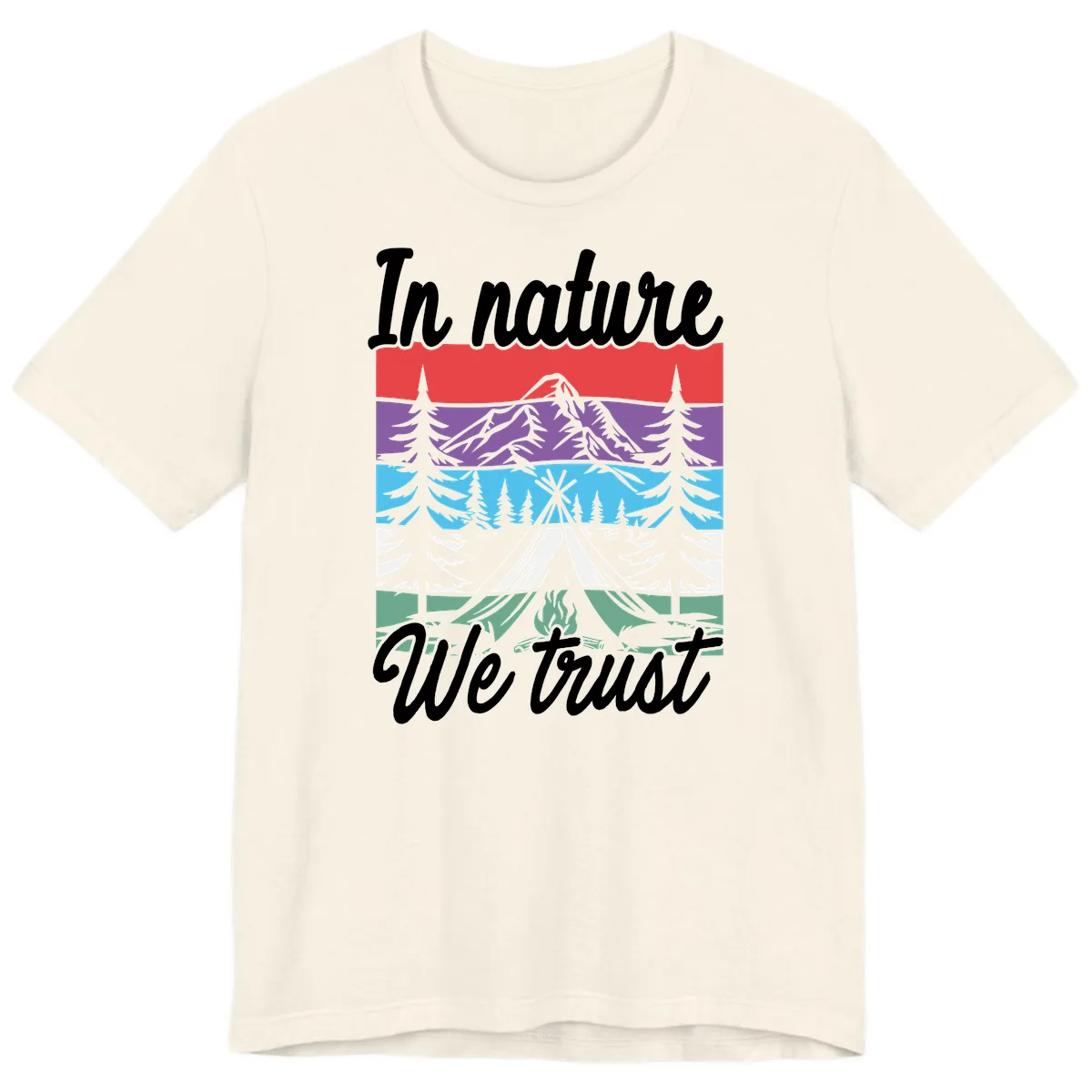 In Nature We Trust Premium T-Shirt in Natural