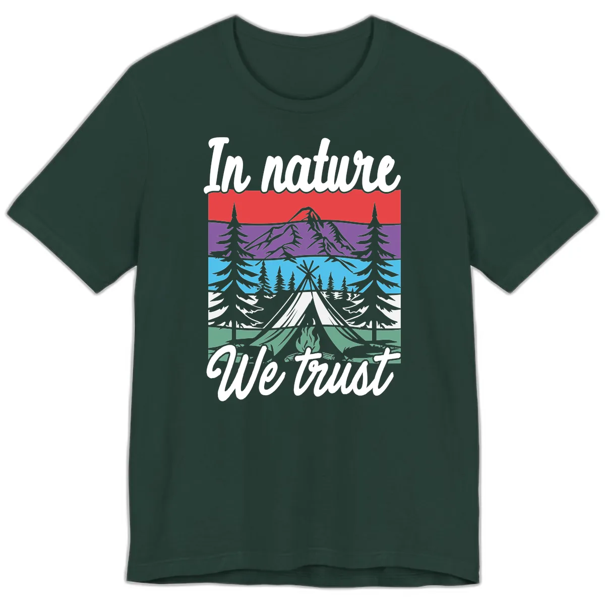 In Nature We Trust Premium T-Shirt in Forest