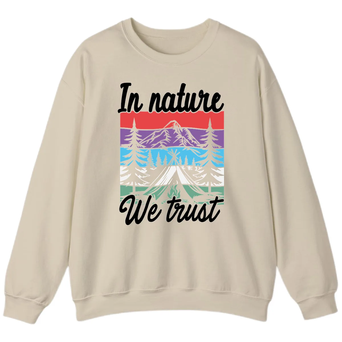 In Nature We Trust Sweatshirt in Sand