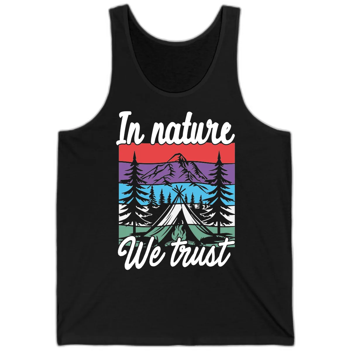 In Nature We Trust Tank in Black