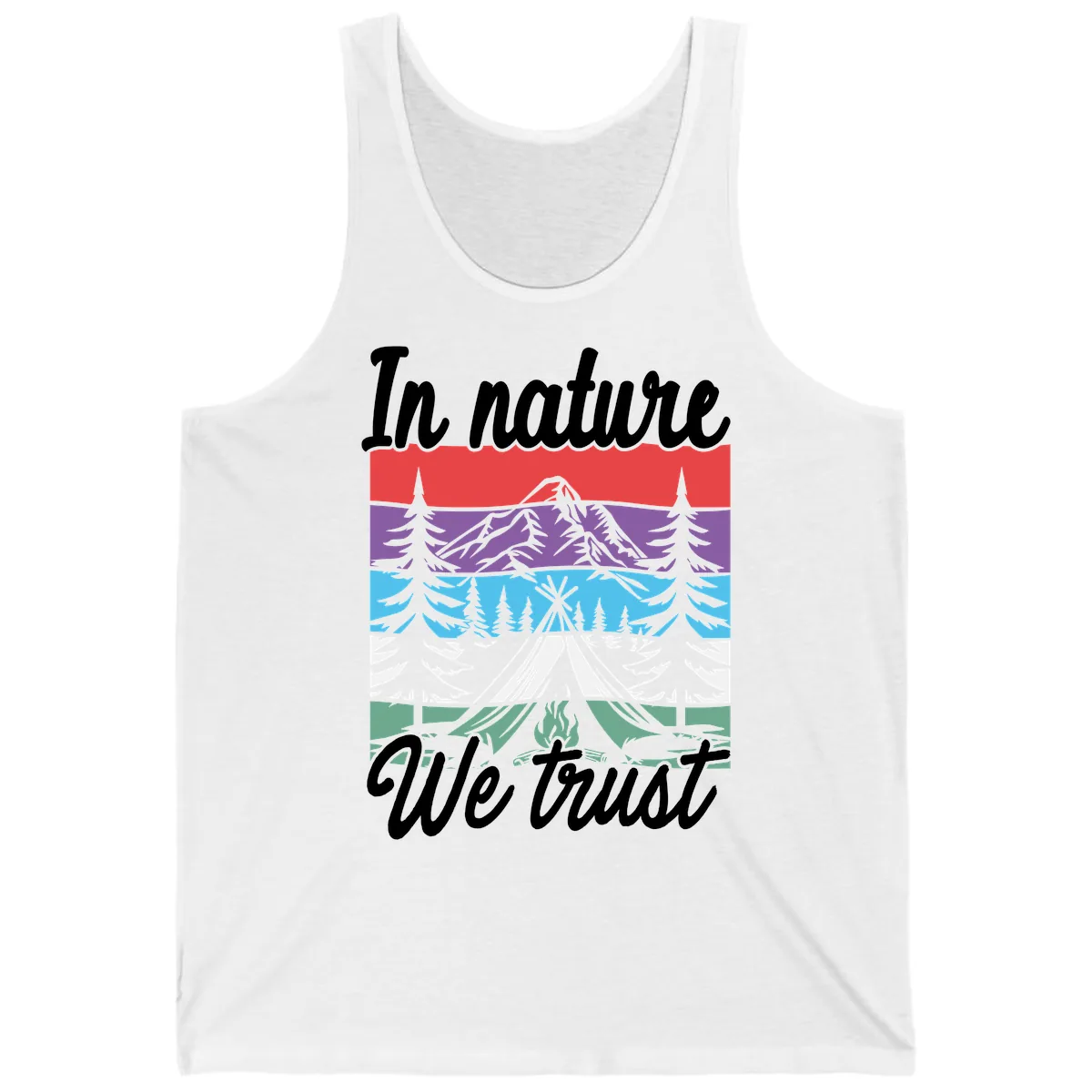 In Nature We Trust Tank in White