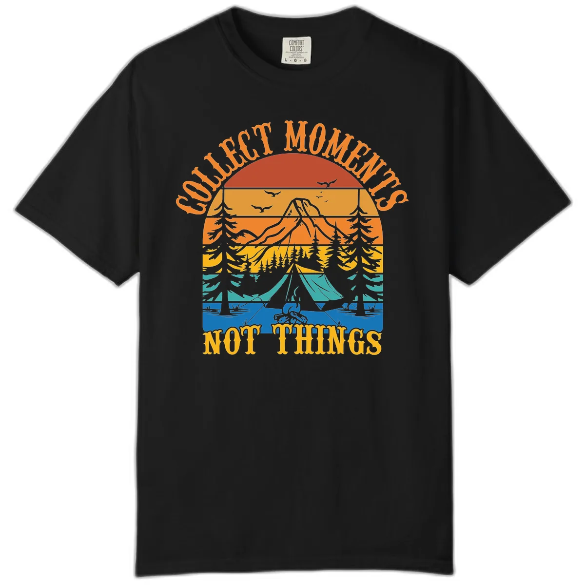 Quiet Mornings Not Things Comfort Color in Black
