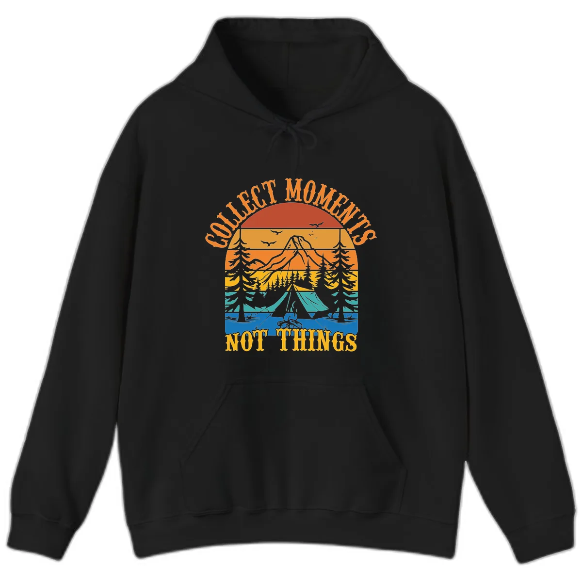 Quiet Mornings Not Things Hoodie in Black