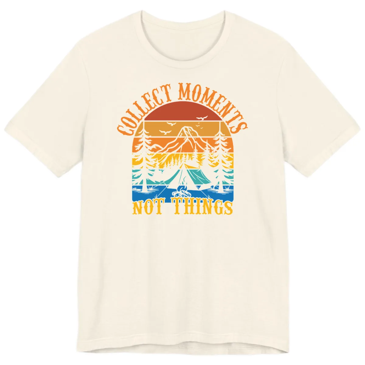 Quiet Mornings Not Things Premium T-Shirt in Natural