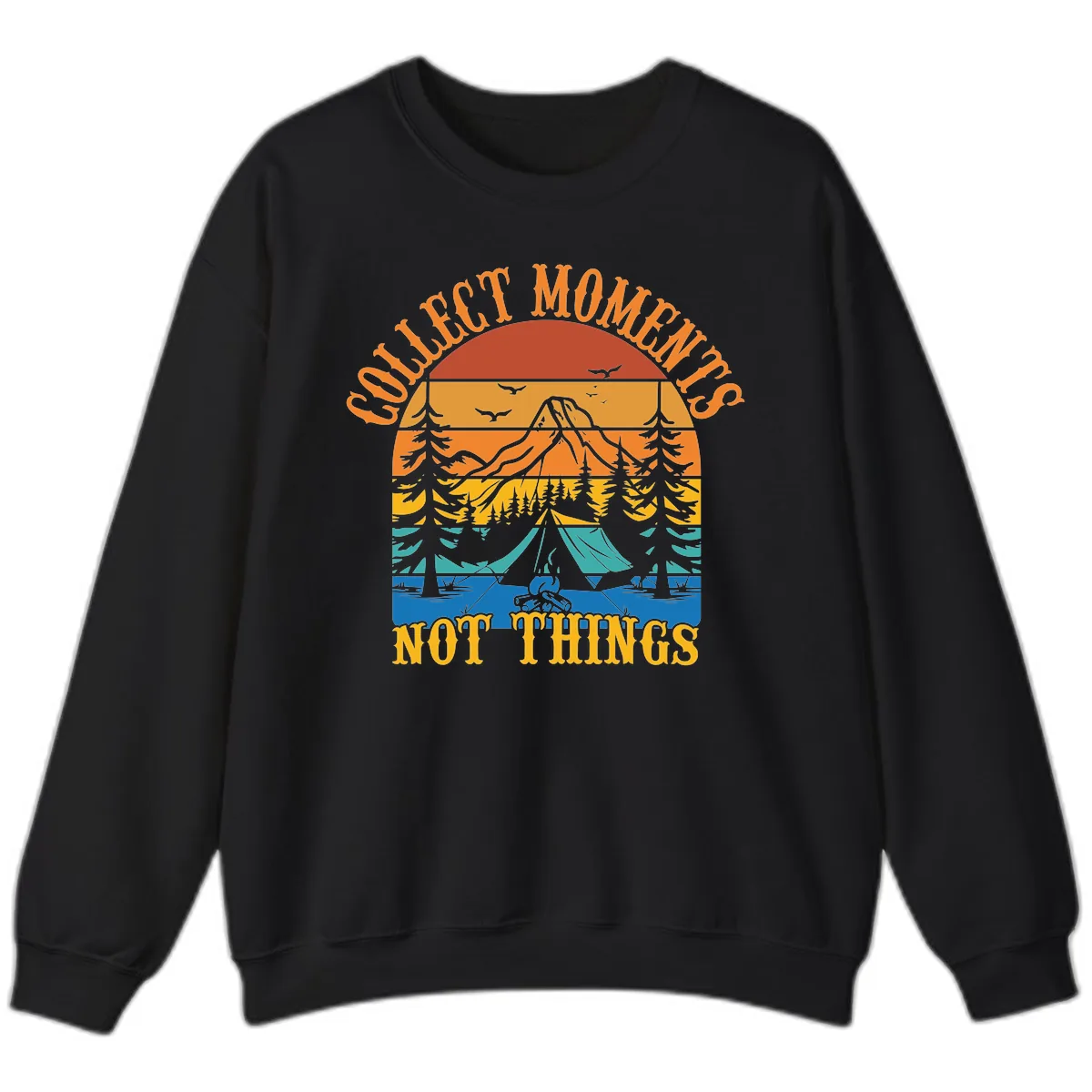 Quiet Mornings Not Things Sweatshirt in Black