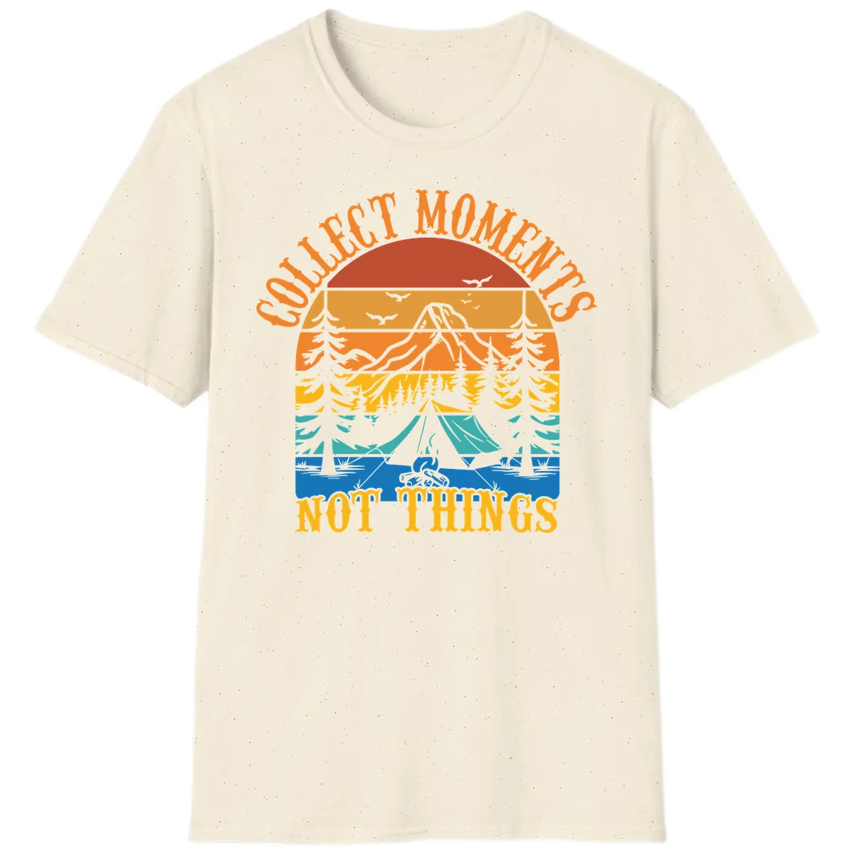 Quiet Mornings Not Things T-Shirt in Natural