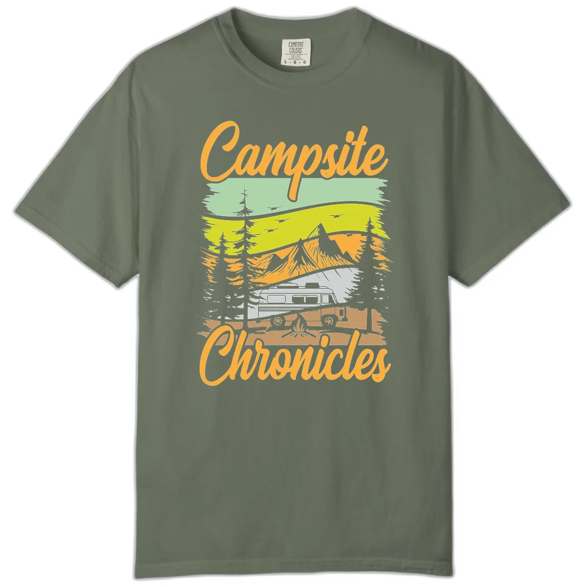 Campsite Chronicles Mountain Vista Comfort Color in Moss