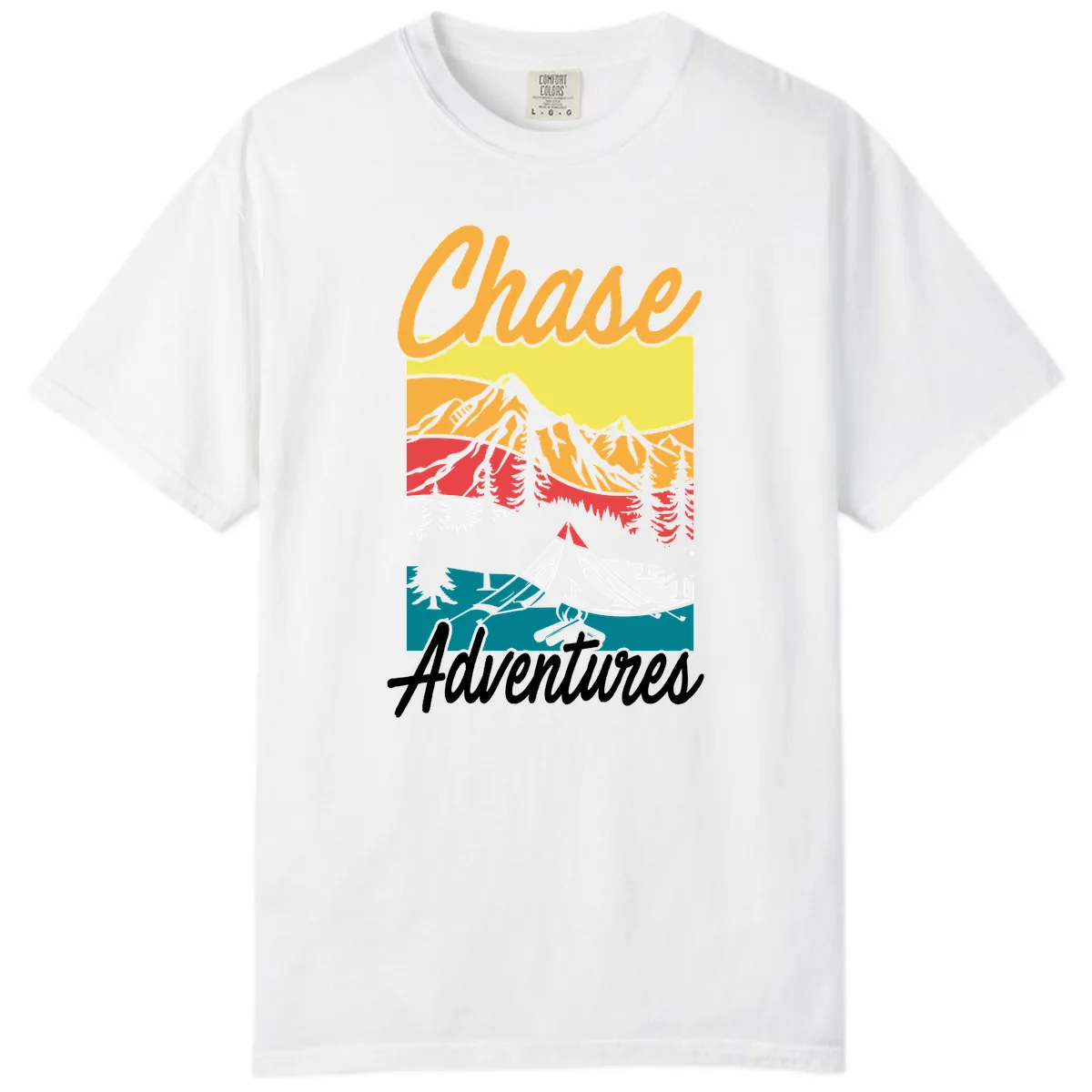 Chase Adventures Mountain Landscape Comfort Color in White