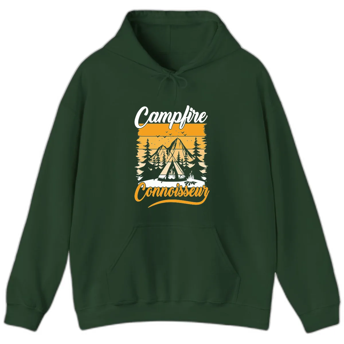 Campfire Connoisseur Hoodie in Forest Green