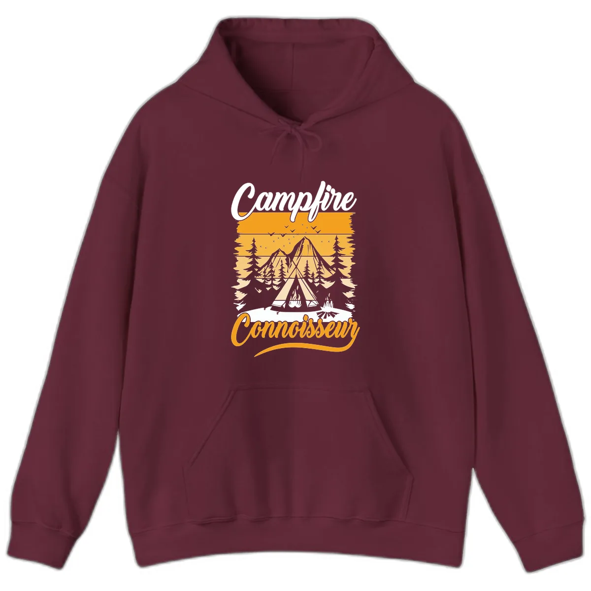Campfire Connoisseur Hoodie in Maroon
