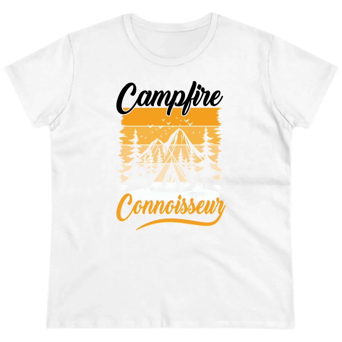 Campfire Connoisseur Ladies Tee in White