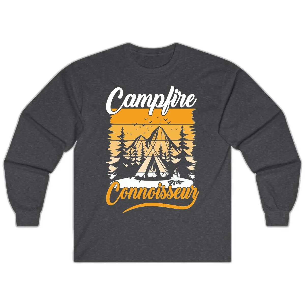 Campfire Connoisseur Long Sleeve in Dark Heather