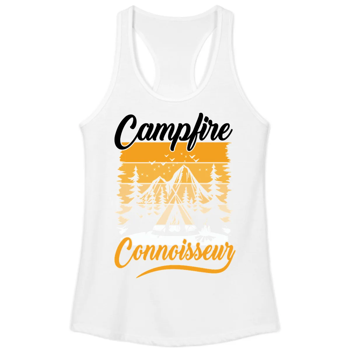 Campfire Connoisseur Ladies Tank in White