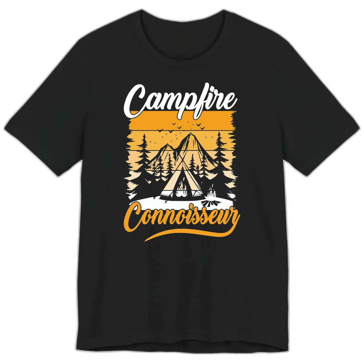 Campfire Connoisseur Premium T-Shirt in Black