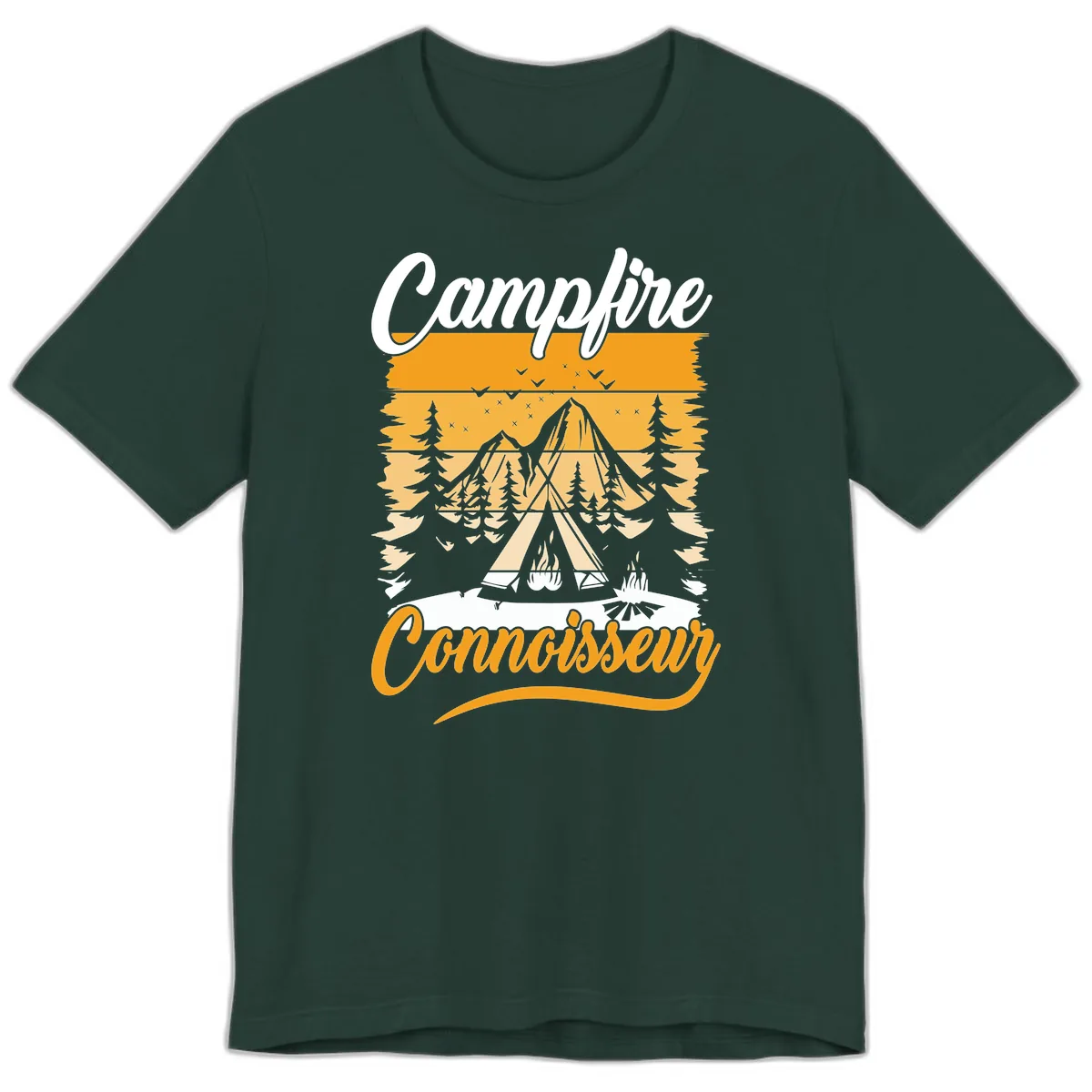Campfire Connoisseur Premium T-Shirt in Forest