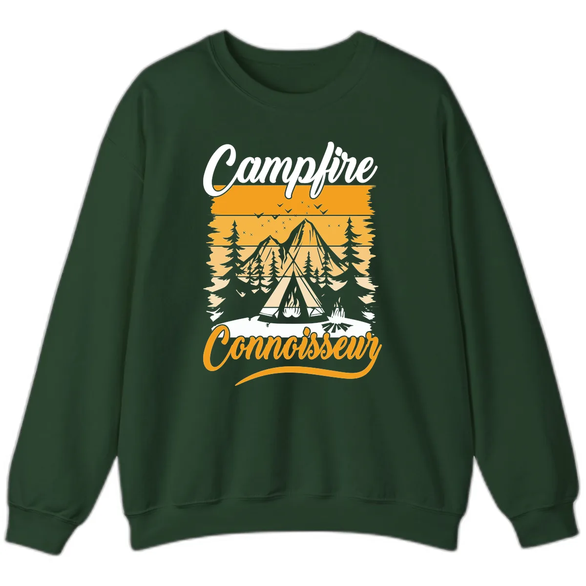 Campfire Connoisseur Sweatshirt in Forest Green