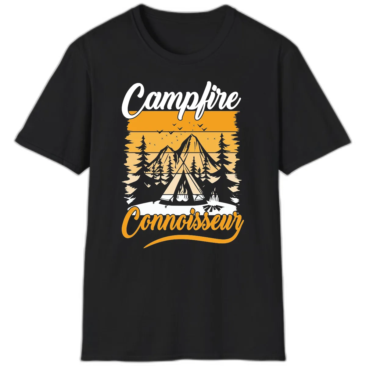 Campfire Connoisseur T-Shirt in Black