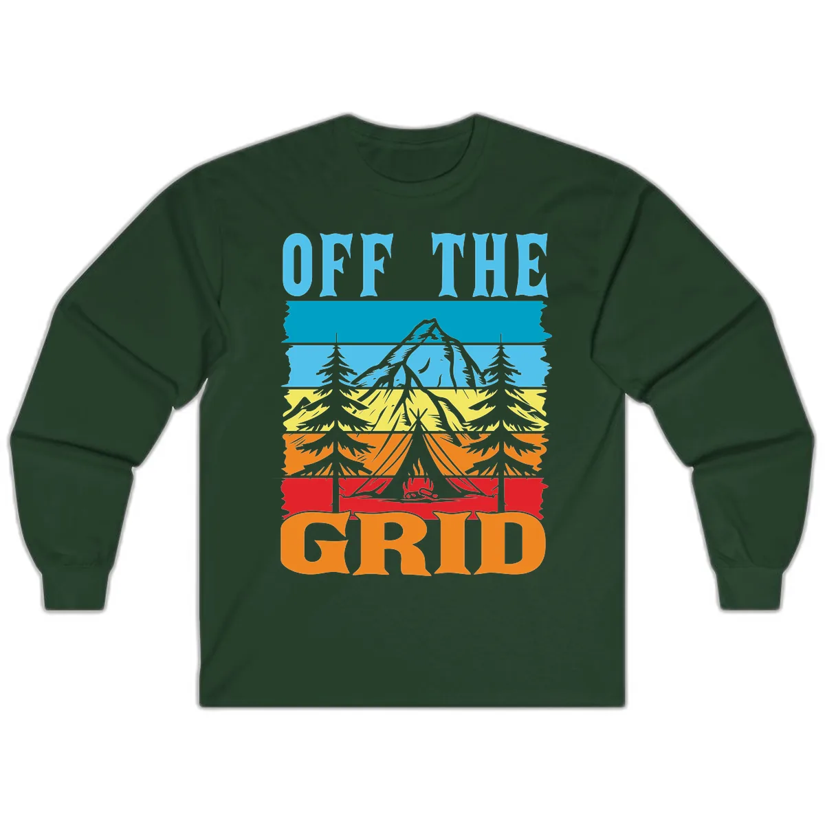 Off The Grid Long Sleeve in Forest Green