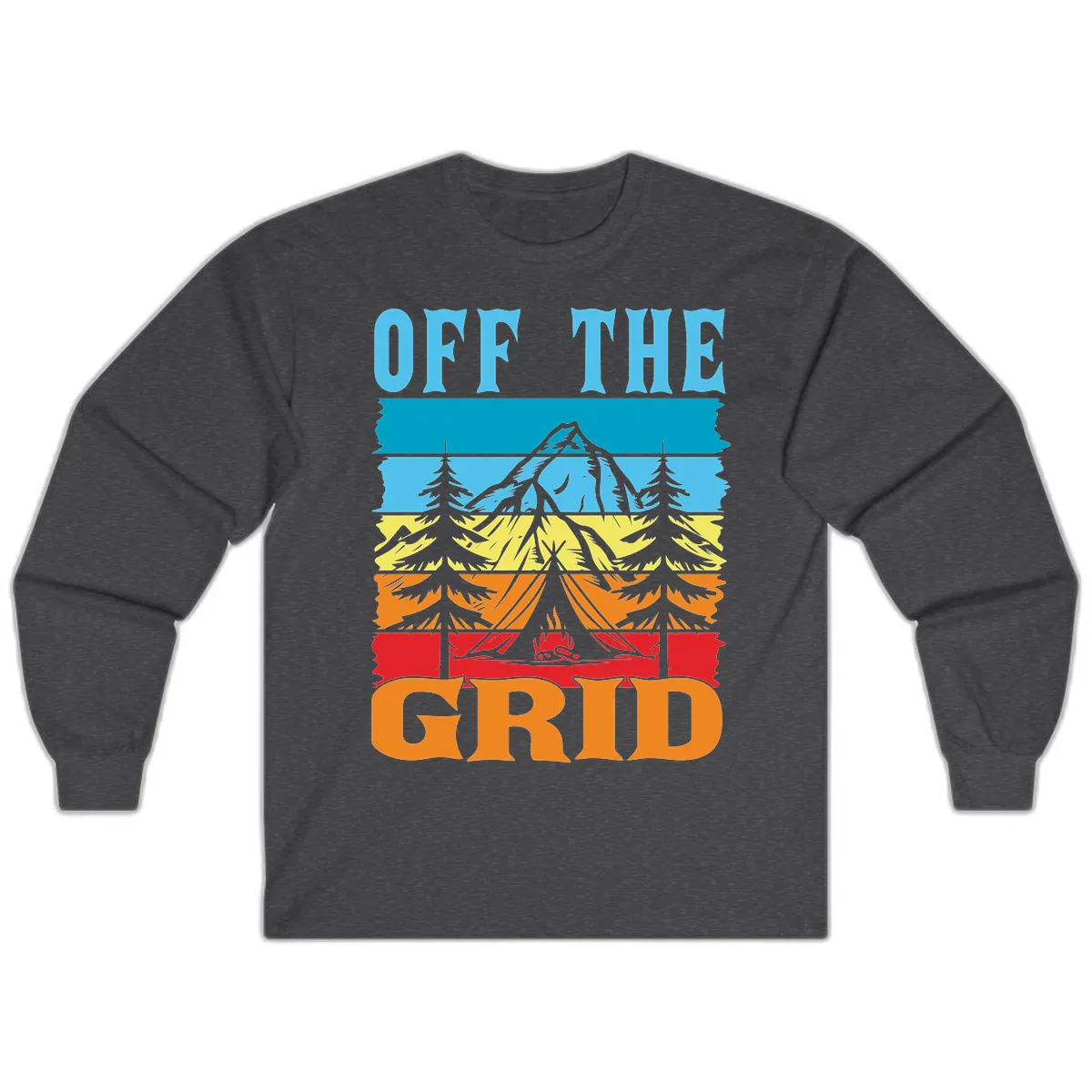 Off The Grid Long Sleeve in Dark Heather