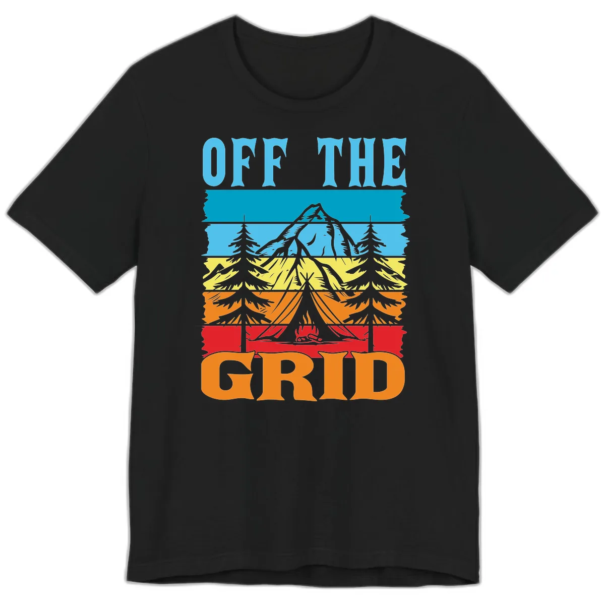 Off The Grid Premium T-Shirt in Black